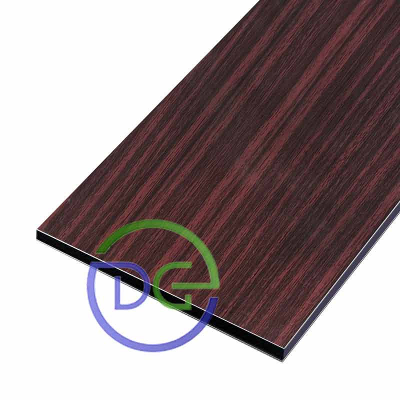 ALUCOBOND IMITATIE LEMN MAHON INCHIS